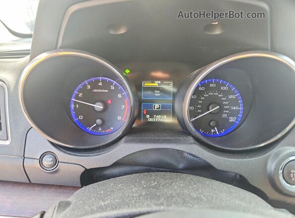 4S4BSEKC1H3404874 2017 SUBARU OUTBACK Blue Սարքավորումների վահանակի տեսք