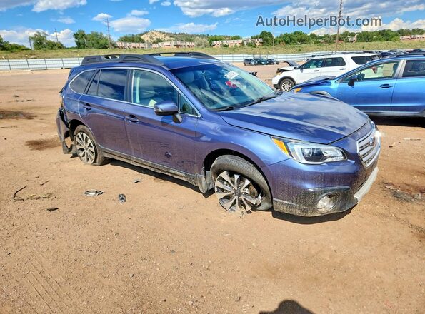 4S4BSENC0H3266420 2017 SUBARU OUTBACK Синий Передняя правая четверть