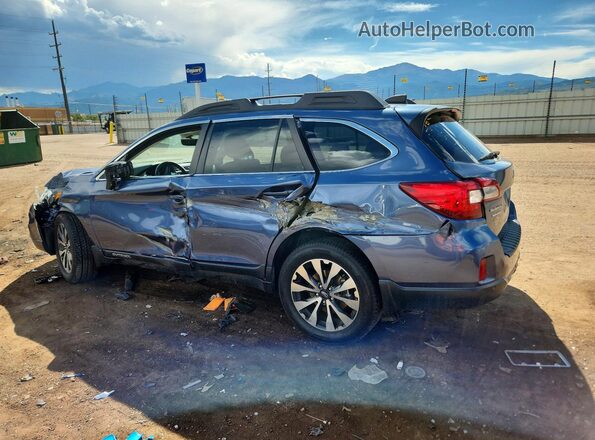4S4BSENC0H3266420 2017 SUBARU OUTBACK Синий Задняя левая четверть