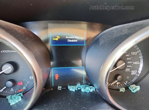 4S4BSENC0H3266420 2017 SUBARU OUTBACK Синий Вид щитка приборов