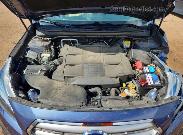 4S4BSENC0H3266420 2017 SUBARU OUTBACK Синий Вид задней части салона