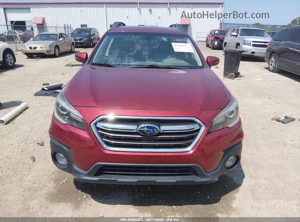 4S4BSENC0J3332213 2018 SUBARU OUTBACK Maroon Instrument cluster view