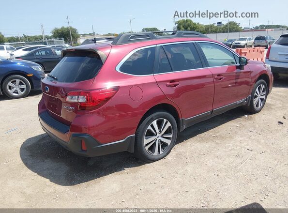 4S4BSENC0J3332213 2018 SUBARU OUTBACK Maroon Rear right
