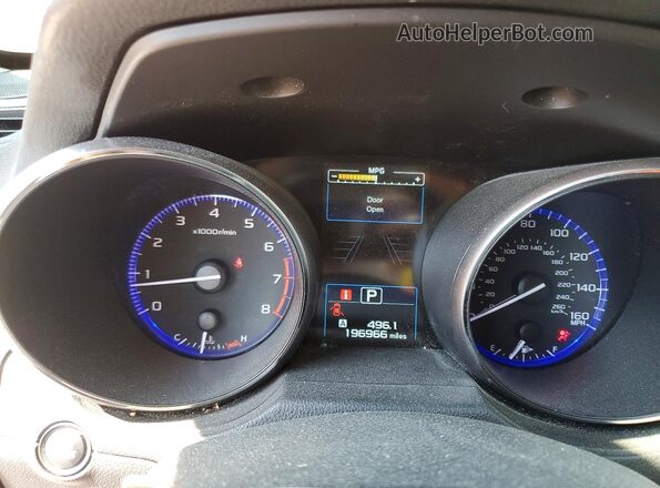 4S4BSENC2G3355503 2016 SUBARU OUTBACK Красный Вид щитка приборов