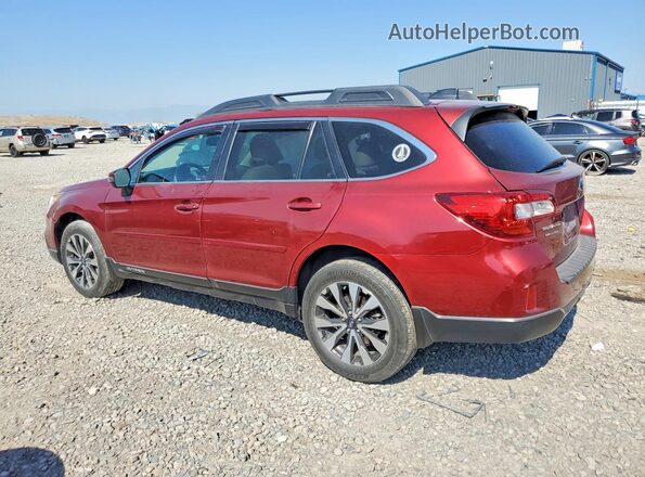 4S4BSENC2G3355503 2016 SUBARU OUTBACK Красный Задняя левая четверть