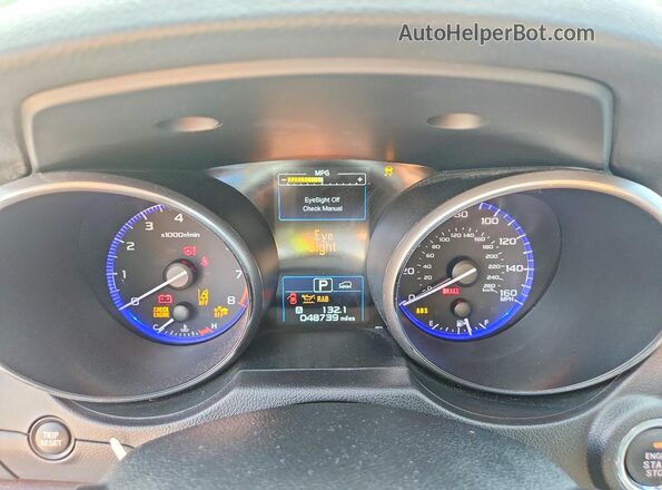 4S4BSENC2H3430170 2017 SUBARU OUTBACK Blue ხელსაწყოთა პანელის ხედი