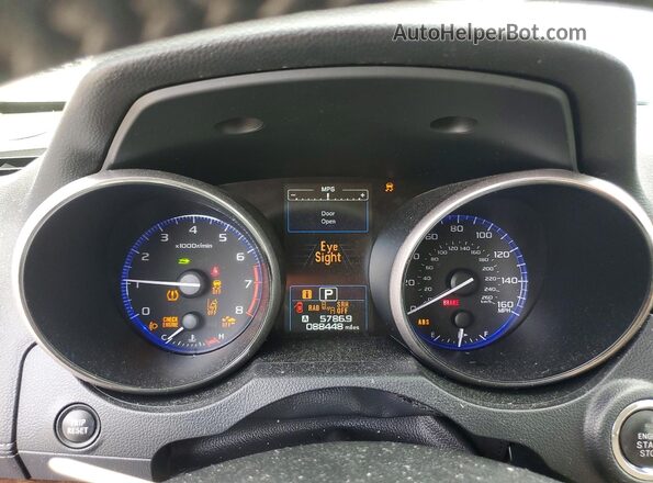 4S4BSENC2K3244880 2019 SUBARU OUTBACK Blue Սարքավորումների վահանակի տեսք