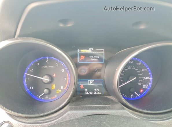 4S4BSENC3G3284716 2016 SUBARU OUTBACK Синий Вид щитка приборов