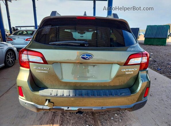 4S4BSENC4H3328238 2017 SUBARU OUTBACK Green Rear view