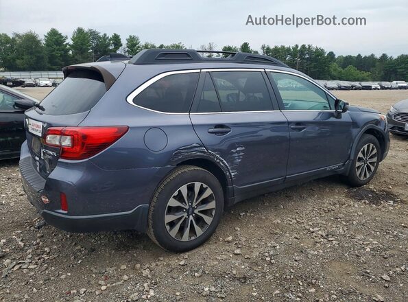 4S4BSENC5G3297452 2016 SUBARU OUTBACK Blue Задня права чверть