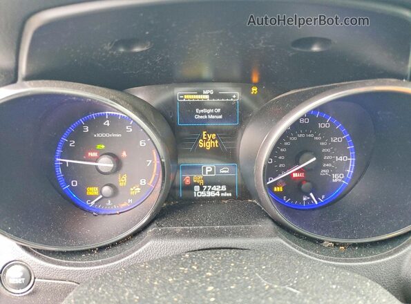 4S4BSENC5G3297452 2016 SUBARU OUTBACK Blue Вид щитка приладів