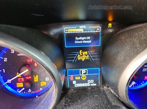 4S4BSENC5H3279177 2017 SUBARU OUTBACK Серебряный Вид щитка приборов