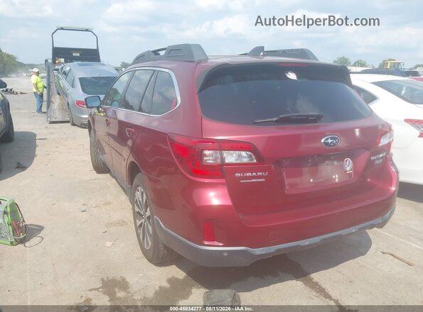 4S4BSENC6H3317824 2017 SUBARU OUTBACK Red Rear left