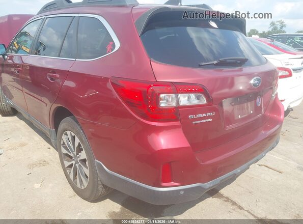 4S4BSENC6H3317824 2017 SUBARU OUTBACK Red Front view
