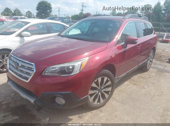 4S4BSENC6H3317824 2017 SUBARU OUTBACK Red Front left