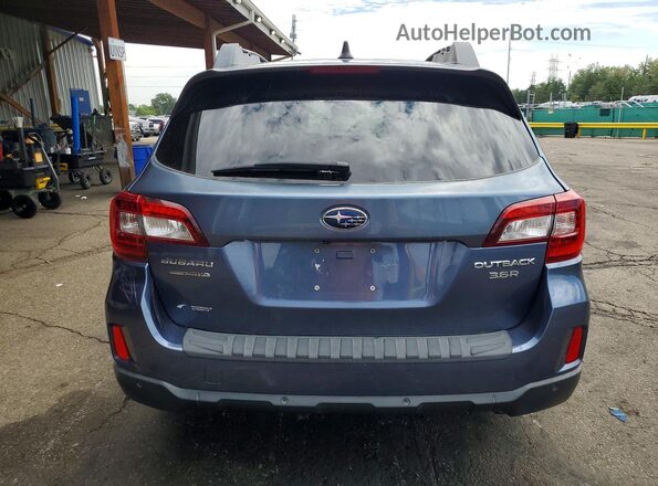 4S4BSENC6H3322148 2017 SUBARU OUTBACK Синий Вид сзади