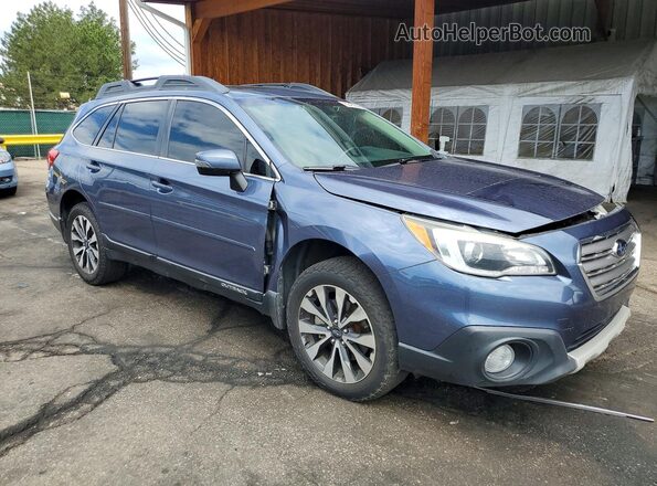 4S4BSENC6H3322148 2017 SUBARU OUTBACK Синий Передняя правая четверть