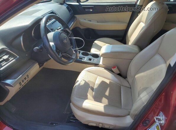 4S4BSENC6K3328460 2019 SUBARU OUTBACK Красный Вид салона спереди