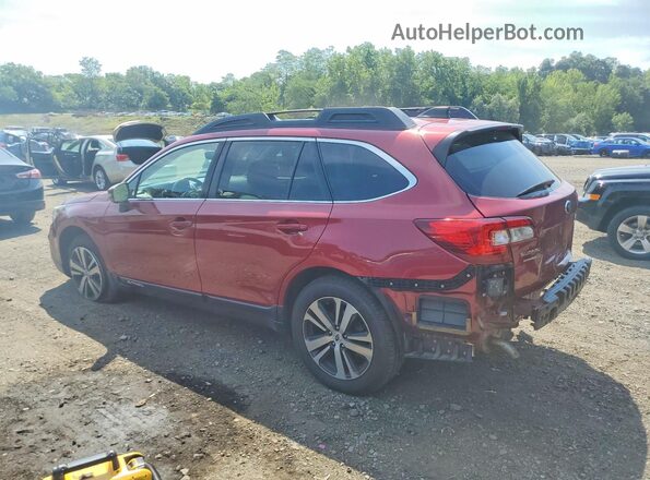 4S4BSENC6K3328460 2019 SUBARU OUTBACK Красный Задняя левая четверть