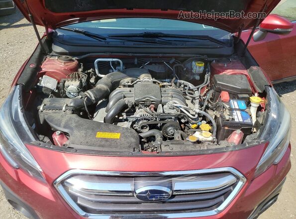 4S4BSENC6K3328460 2019 SUBARU OUTBACK Красный Вид задней части салона
