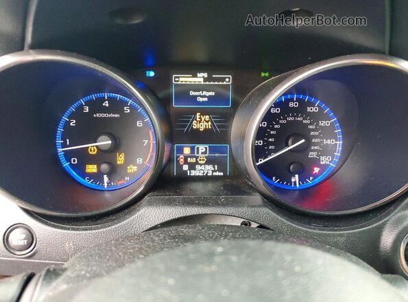 4S4BSENC7J3220783 2018 SUBARU OUTBACK Black Vista del cuadro de instrumentos