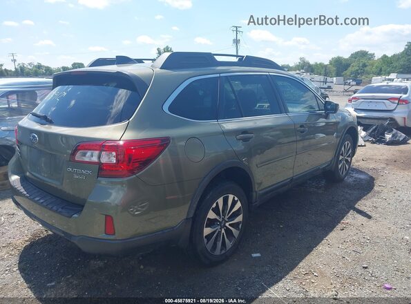 4S4BSENC8G3225791 2016 SUBARU OUTBACK Green Trasero derecho