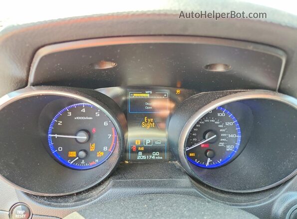 4S4BSENC8H3223086 2017 SUBARU OUTBACK Серебряный Вид щитка приборов