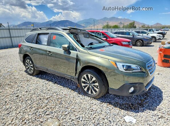 4S4BSENC9H3284589 2017 SUBARU OUTBACK Зеленый Передняя правая четверть