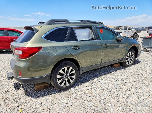 4S4BSENC9H3284589 2017 SUBARU OUTBACK Зеленый Задняя правая четверть