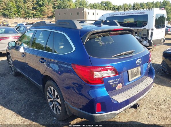4S4BSENCXH3438288 2017 SUBARU OUTBACK Blue Tył lewy