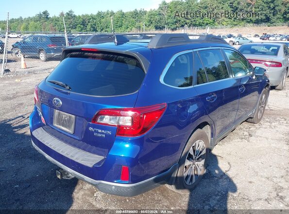 4S4BSENCXH3438288 2017 SUBARU OUTBACK Blue Tył prawy