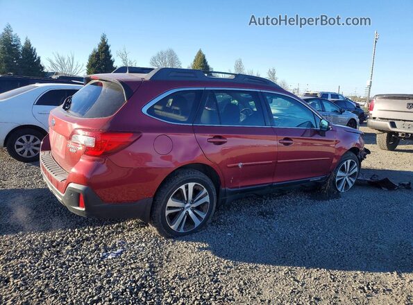 4S4BSENCXJ3245564 2018 SUBARU OUTBACK Red Tył prawy