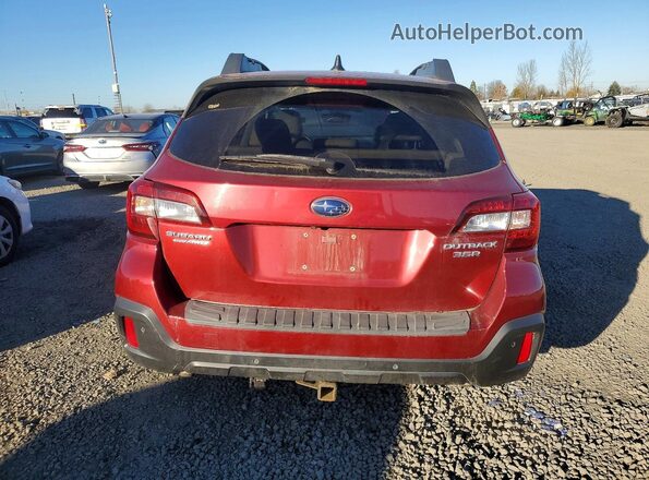 4S4BSENCXJ3245564 2018 SUBARU OUTBACK Red Widok z tyłu