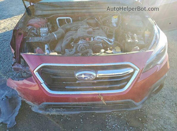 4S4BSENCXJ3245564 2018 SUBARU OUTBACK Red Widok komory silnika