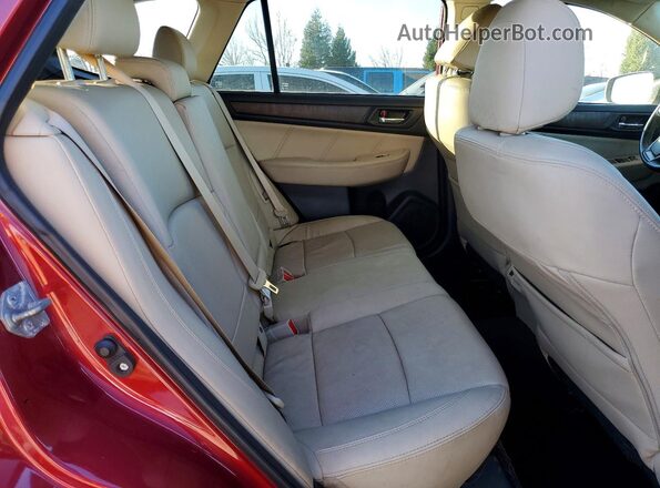 4S4BSENCXJ3245564 2018 SUBARU OUTBACK Red Widok wnętrza z tyłu