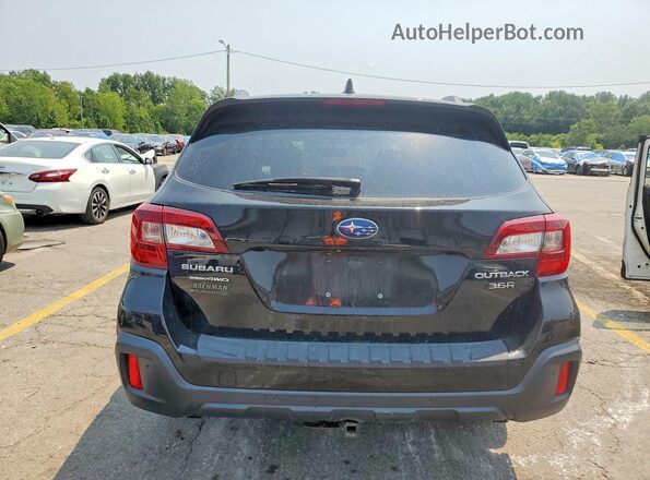 4S4BSETC2K3298960 2019 SUBARU OUTBACK Black უკანა ხედი
