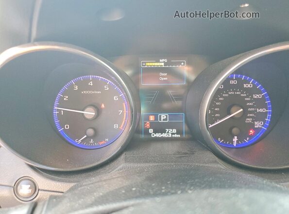 4S4BSETC8H3347653 2017 SUBARU OUTBACK White Instrument cluster view