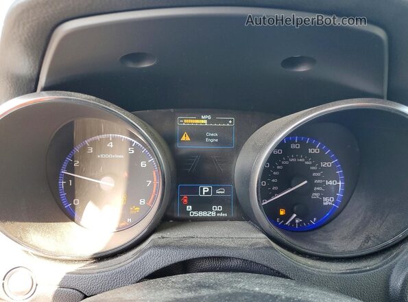 4S4BSETC8H3351251 2017 SUBARU OUTBACK White Instrument cluster view