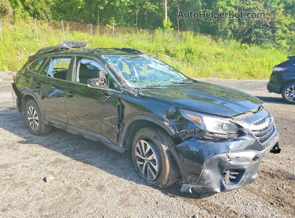 4S4BTAAC1M3228202 2021 SUBARU OUTBACK Черный Передняя правая четверть