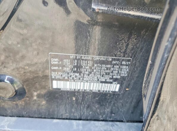 4S4BTAAC1M3228202 2021 SUBARU OUTBACK Черный Вид наклейки с VIN-кодом