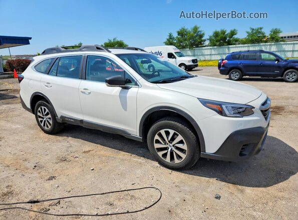 4S4BTAAC4L3175736 2020 SUBARU OUTBACK White Передня права чверть