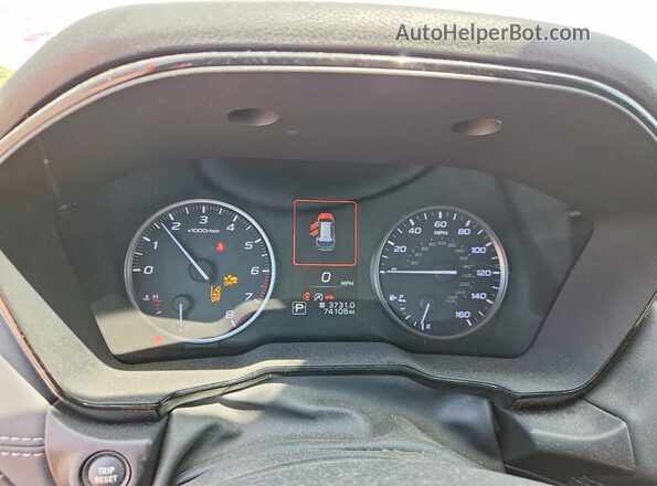 4S4BTAAC4L3175736 2020 SUBARU OUTBACK White Вид щитка приладів