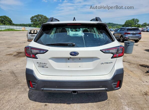 4S4BTAAC4L3175736 2020 SUBARU OUTBACK White Вид ззаду