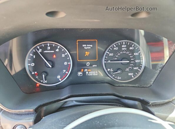 4S4BTAAC5L3224152 2020 SUBARU OUTBACK Silver Widok zestawu wskaźników