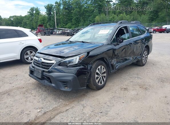 4S4BTAAC6L3245706 2020 SUBARU OUTBACK Black Առջևի ձախ երեք քառորդ տեսարան