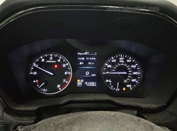 4S4BTAAC7L3256570 2020 SUBARU OUTBACK Gray Instrument cluster view