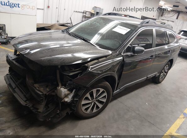 4S4BTAAC7N3275669 2022 SUBARU OUTBACK Черный Передняя левая четверть