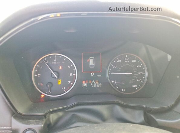 4S4BTAACXN3201436 2022 SUBARU OUTBACK White Вид щитка приладів