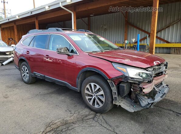 4S4BTACC0L3201892 2020 SUBARU OUTBACK Бордовый Передняя правая четверть