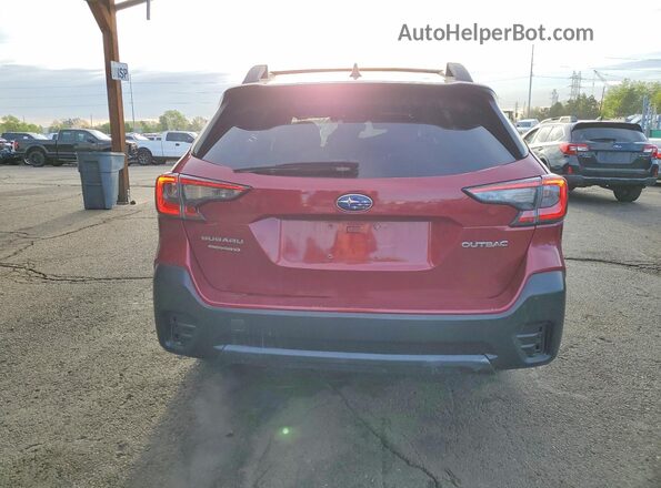 4S4BTACC0L3201892 2020 SUBARU OUTBACK Бордовый Вид сзади